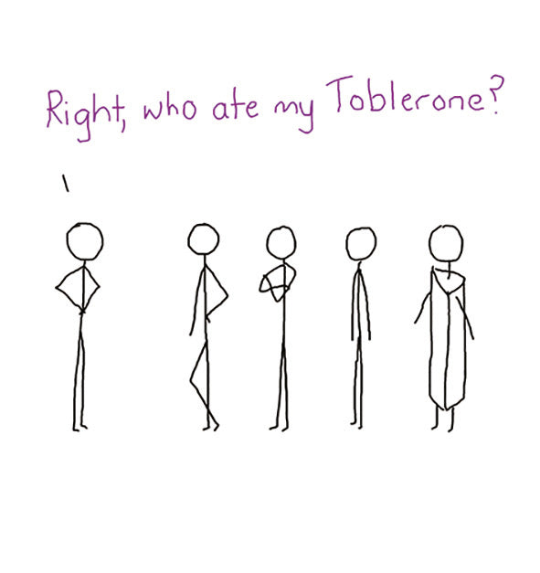 Who Ate My Toblerone Greeting Card