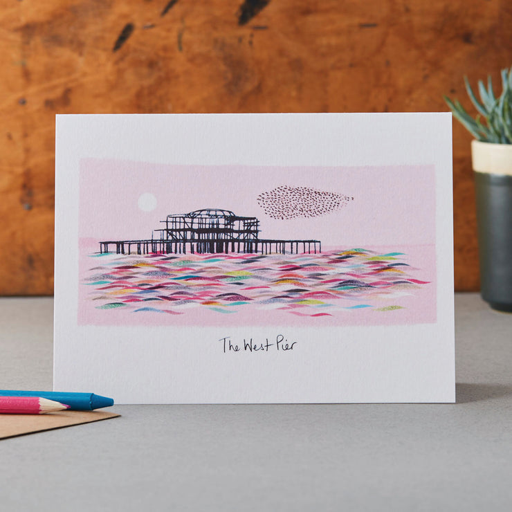 Brighton West Pier Card