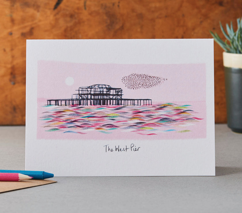 Brighton West Pier Card