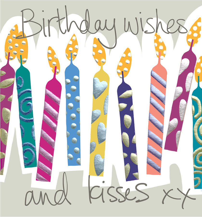 Topsy Turvy Candles Birthday Card