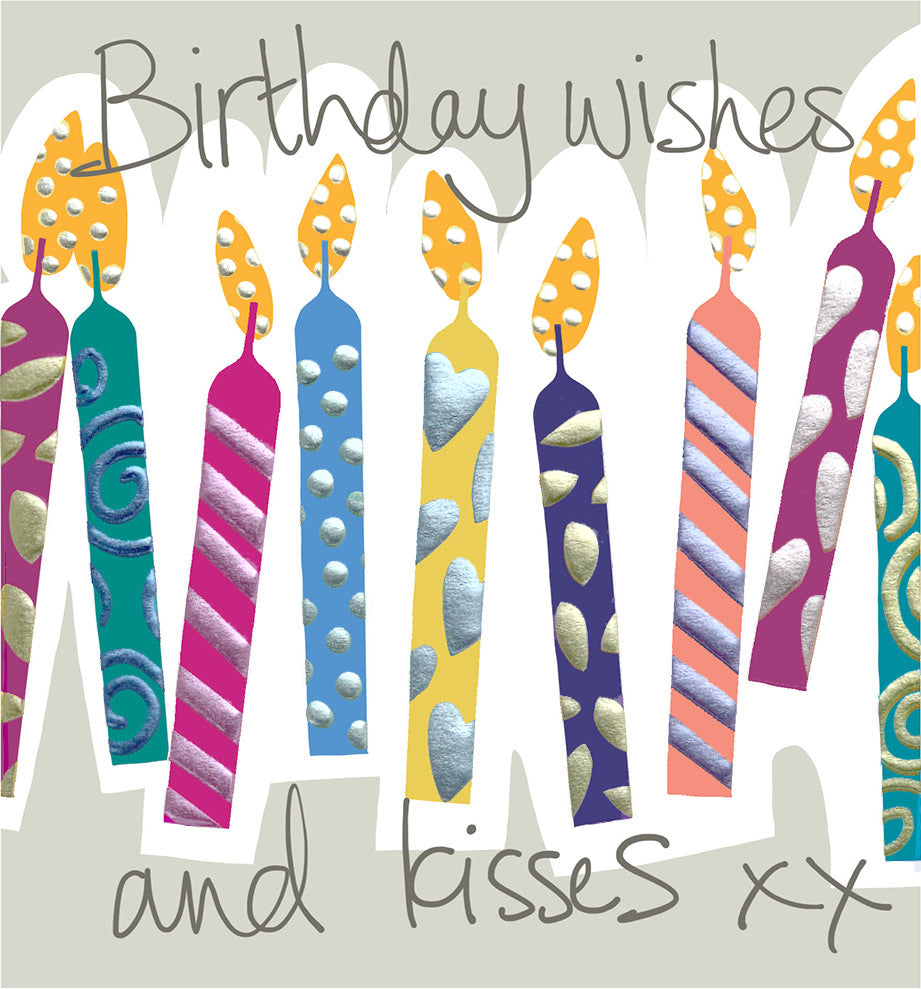 Topsy Turvy Candles Birthday Card
