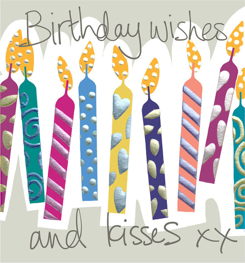 Topsy Turvy Candles Birthday Card