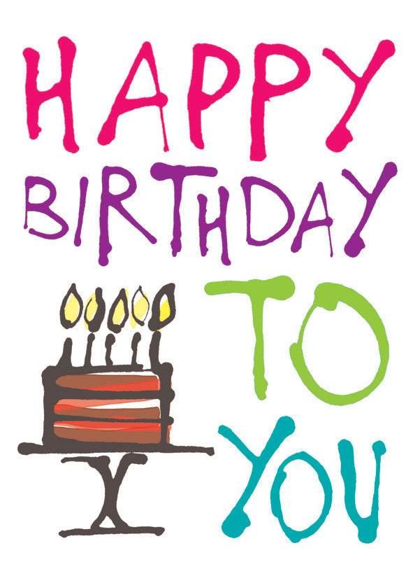 Cake Birthday Card