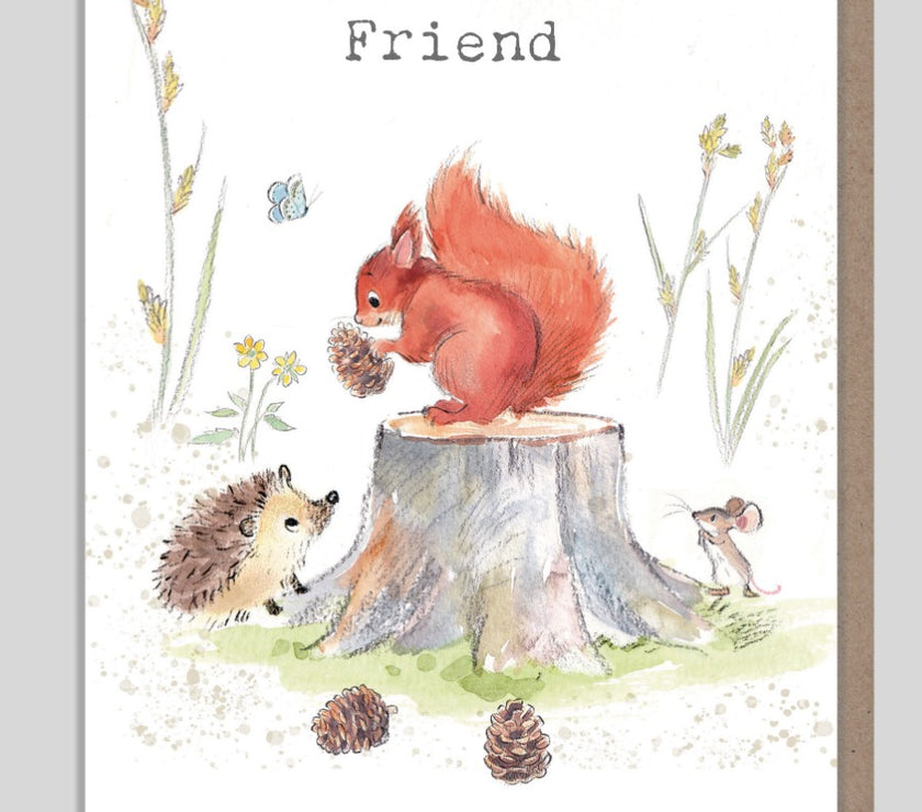 Friend Squirrel Birthday Card