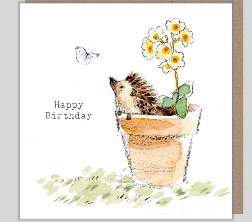 Hedgehog Birthday Card