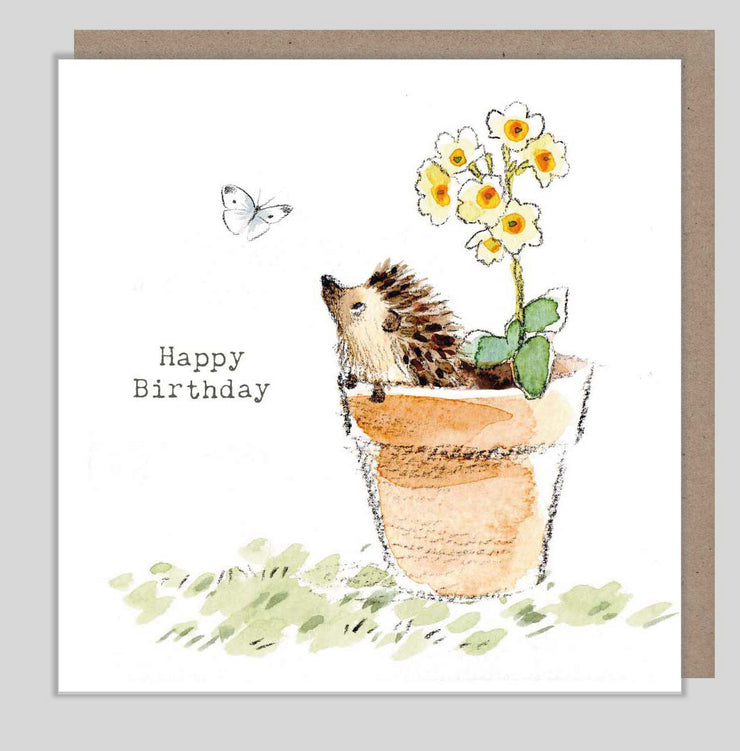 Hedgehog Birthday Card