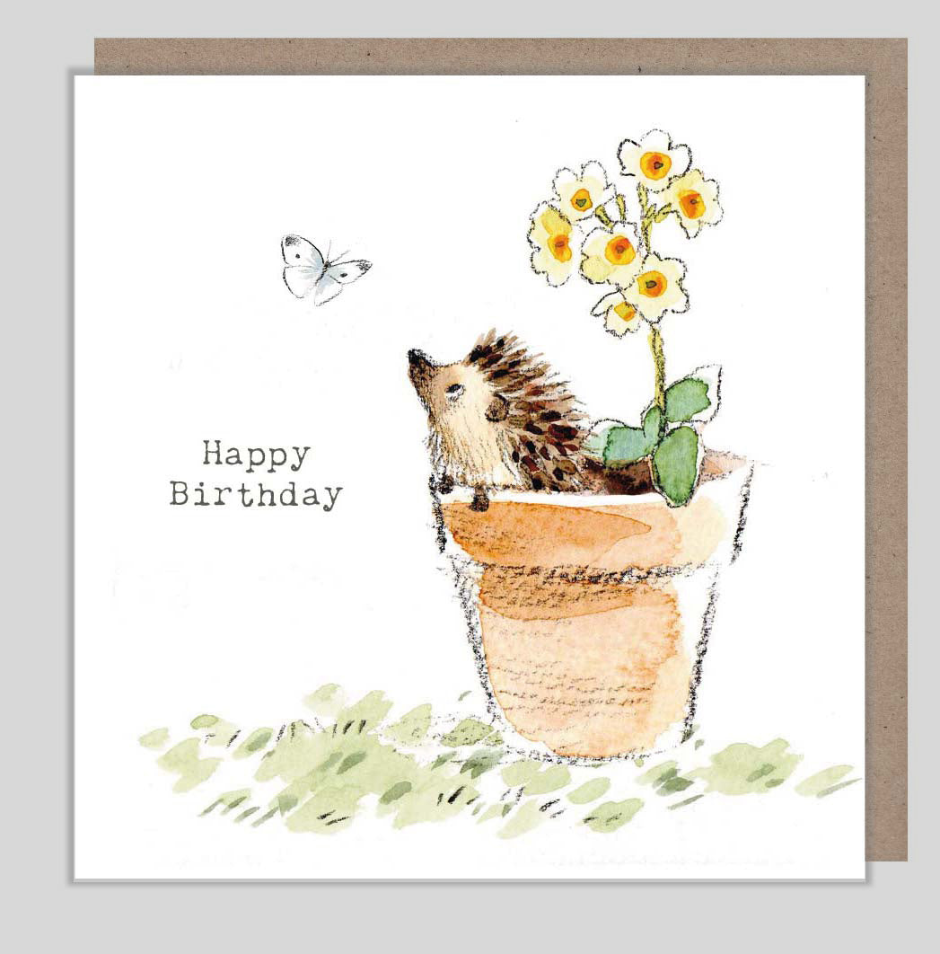 Hedgehog Birthday Card