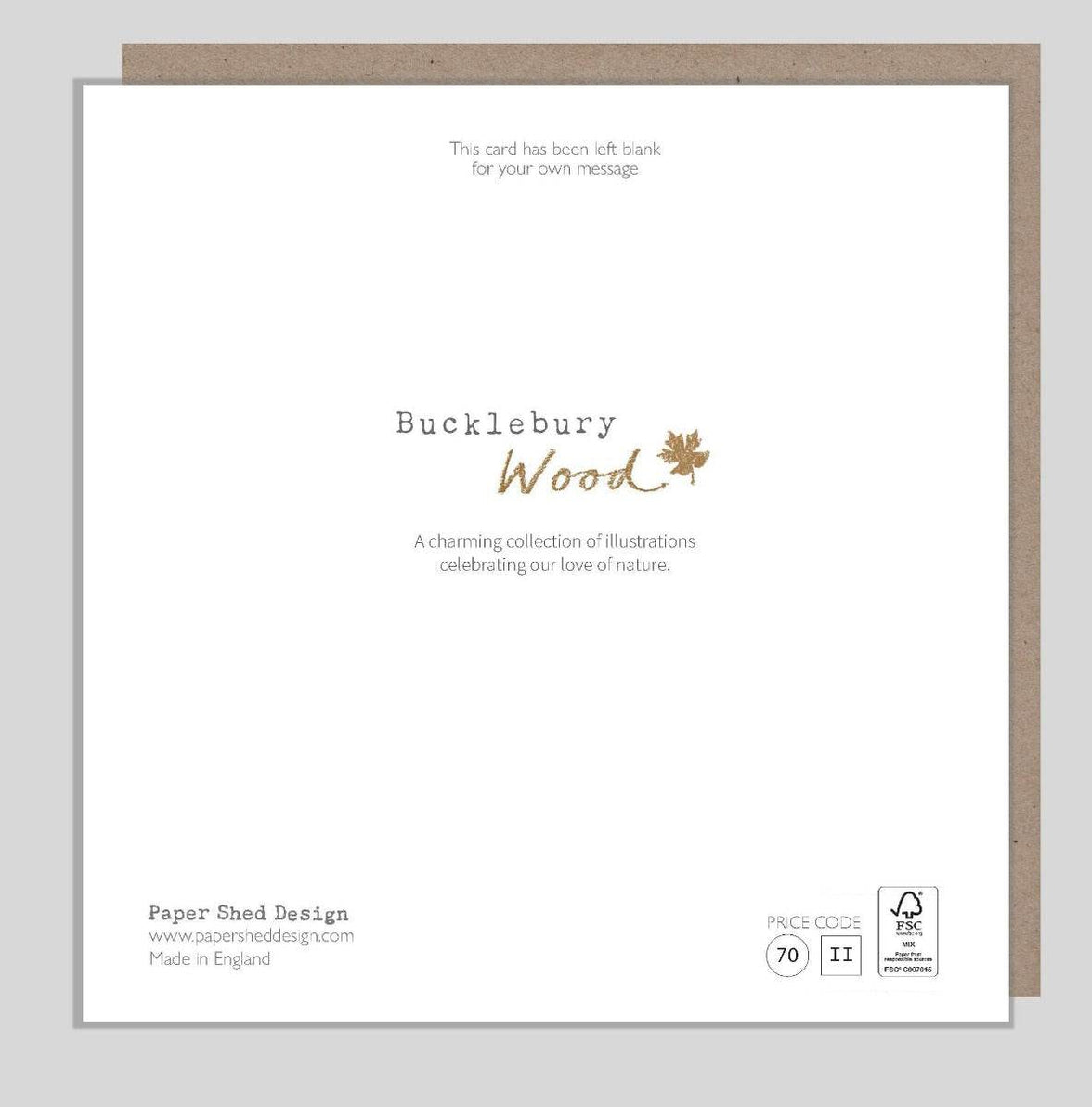 Hedgehog on Log Birthday Card - House of Cards