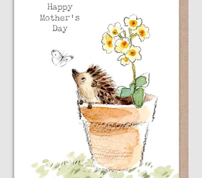 Hedgehog Mothers Day Card