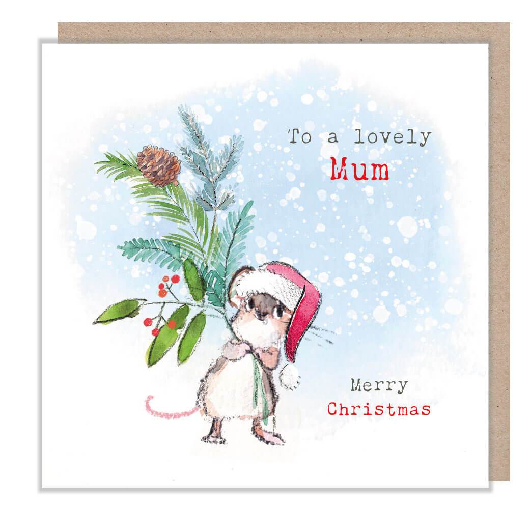 Lovely Mum Christmas Card - House of Cards