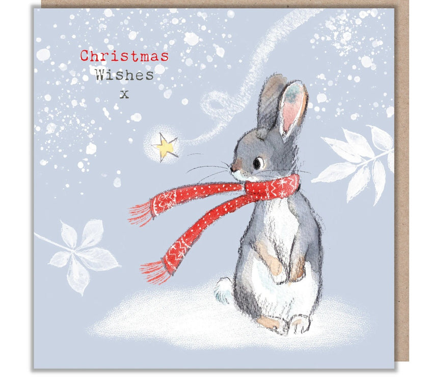 Bunny Xmas Wishes Christmas Card