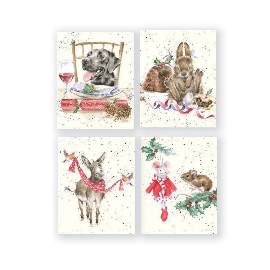 Donkey Mini Charity Christmas Cards - House of Cards
