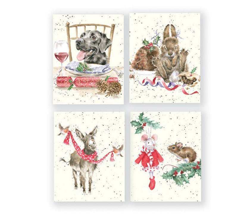 Donkey Mini Charity Christmas Cards - House of Cards