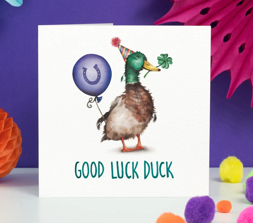 Duck Good Luck Card