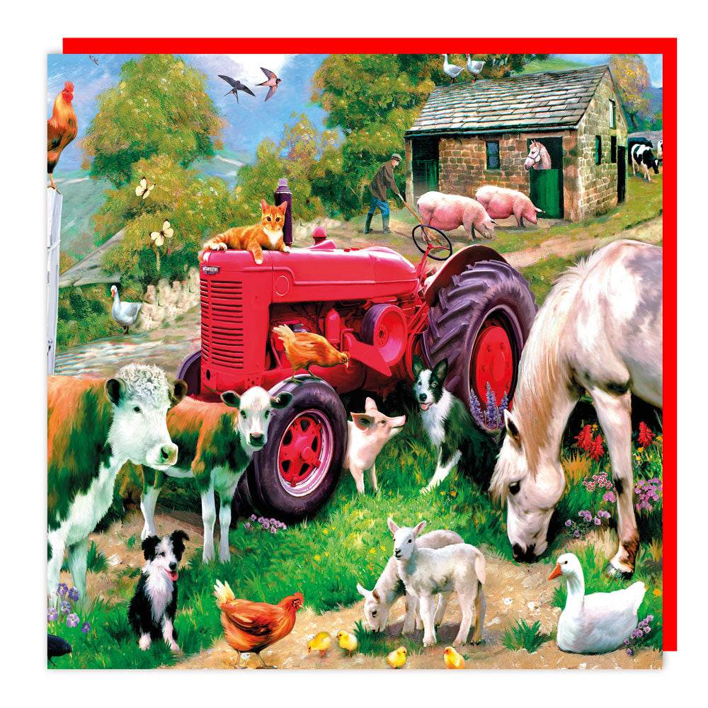 3D Lenticular Farm Yard Birthday Card - House of Cards