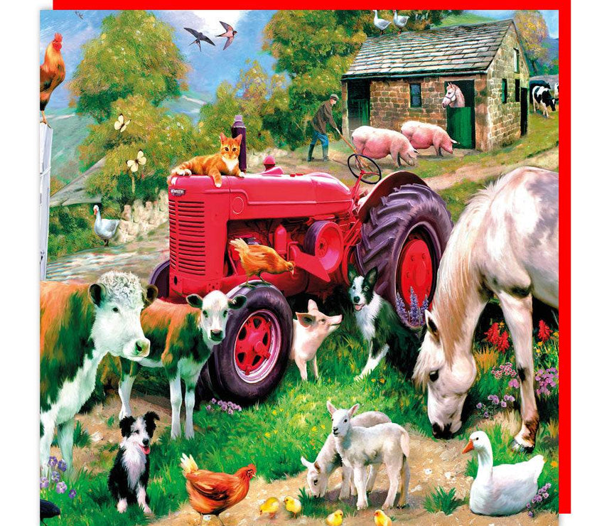 3D Lenticular Farm Yard Birthday Card - House of Cards