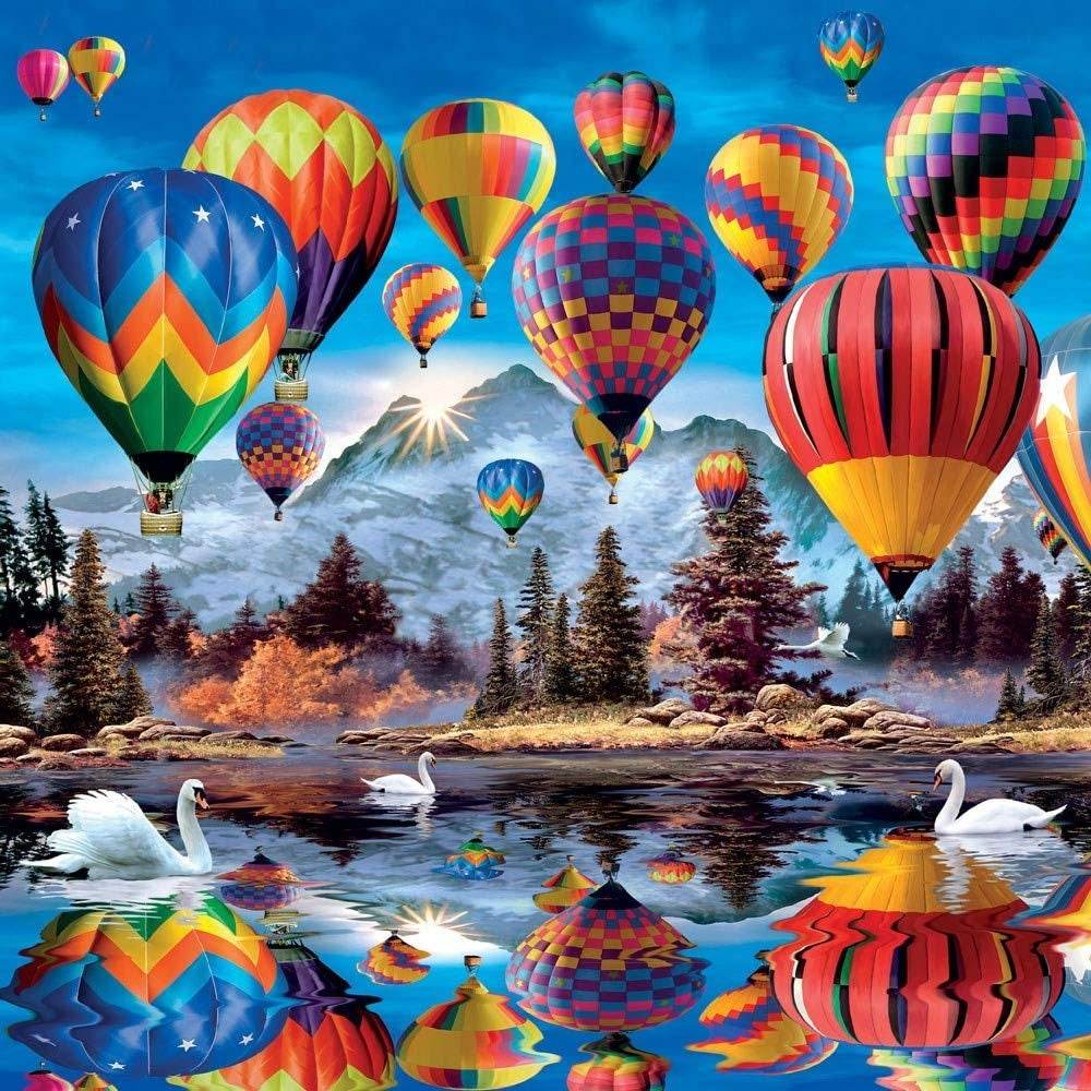 3D Lenticular Hot Air Balloons Birthday Card - House of Cards