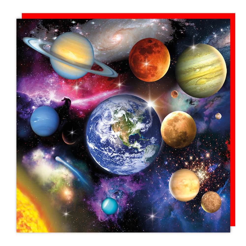 3D Lenticular Planets Birthday Card - House of Cards