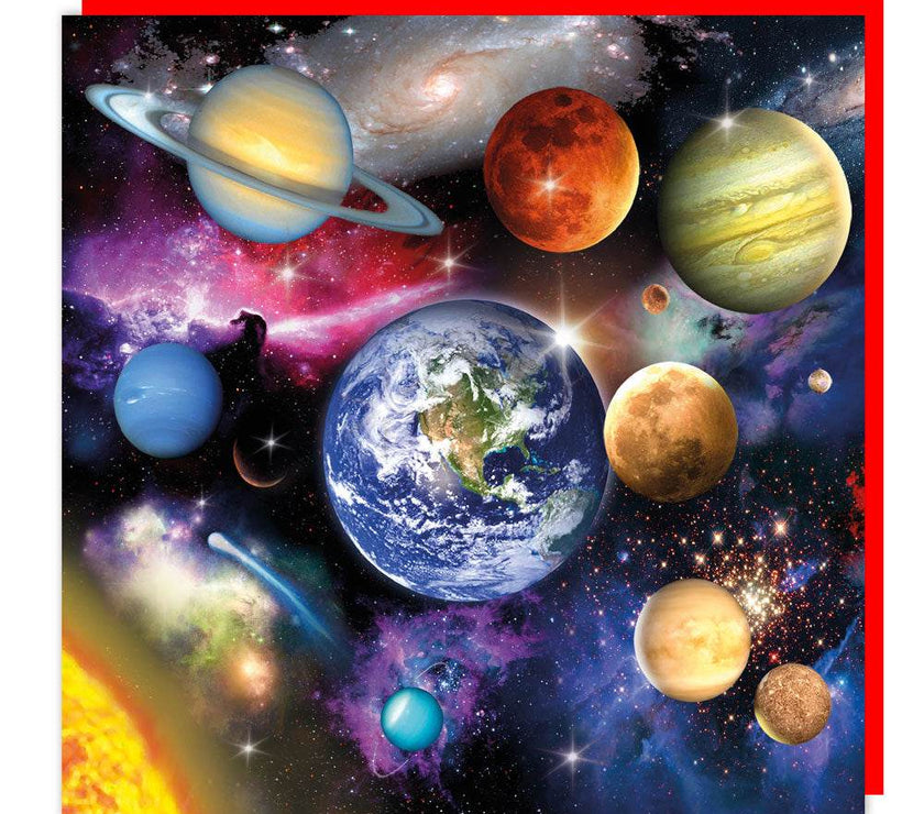 3D Lenticular Planets Birthday Card - House of Cards