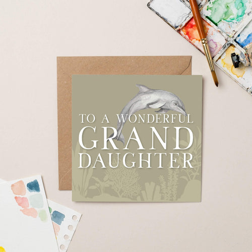 Granddaughter Dolphin Greeting Card