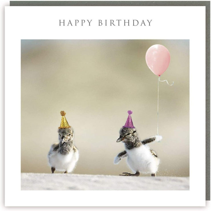 Party Penguins Happy Birthday Card