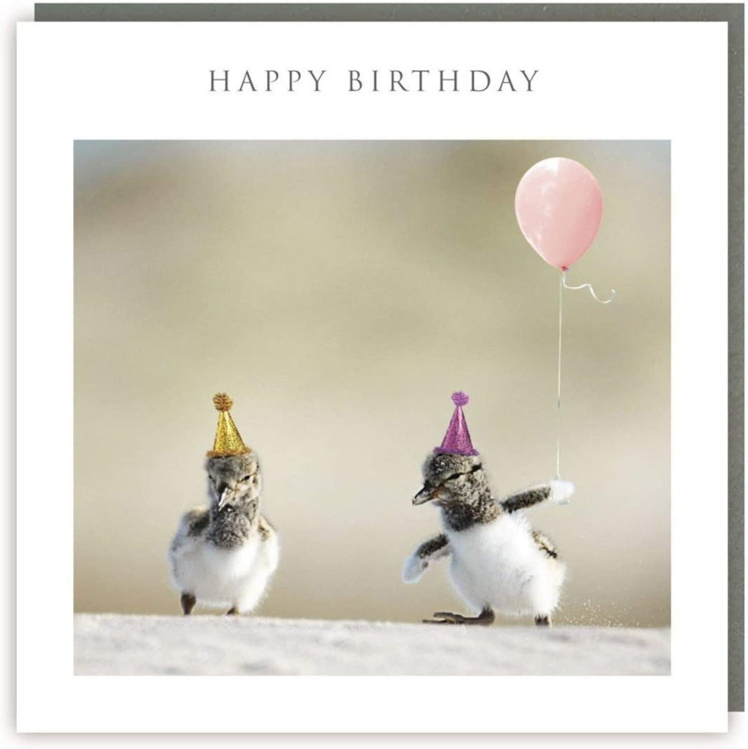 Party Penguins Happy Birthday Card