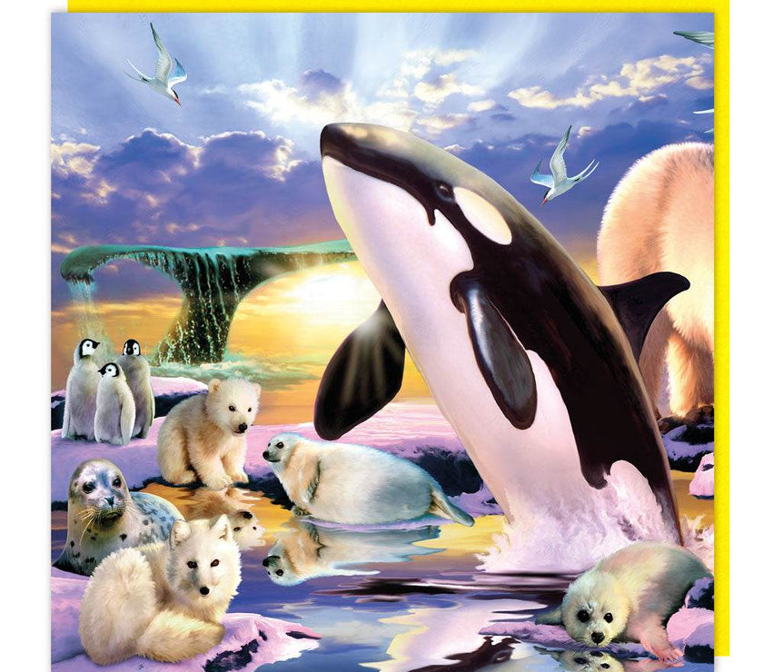 3D Whale and Friends Birthday Card - House of Cards