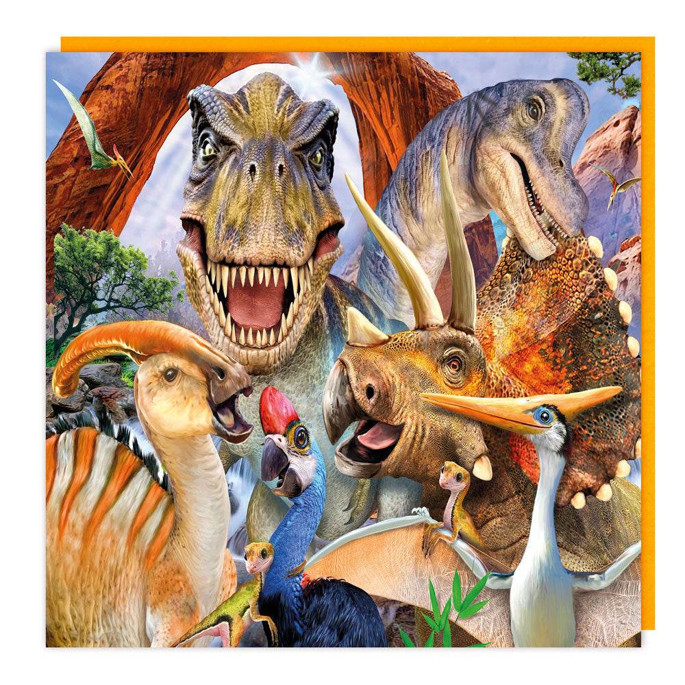 3D Dinosaurs Birthday Card - House of Cards
