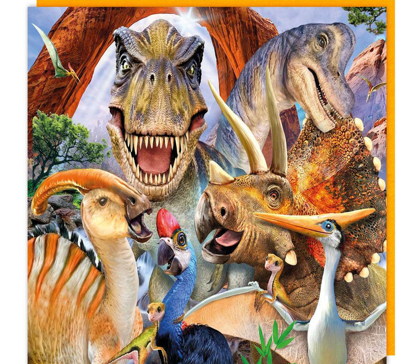 3D Dinosaurs Birthday Card - House of Cards
