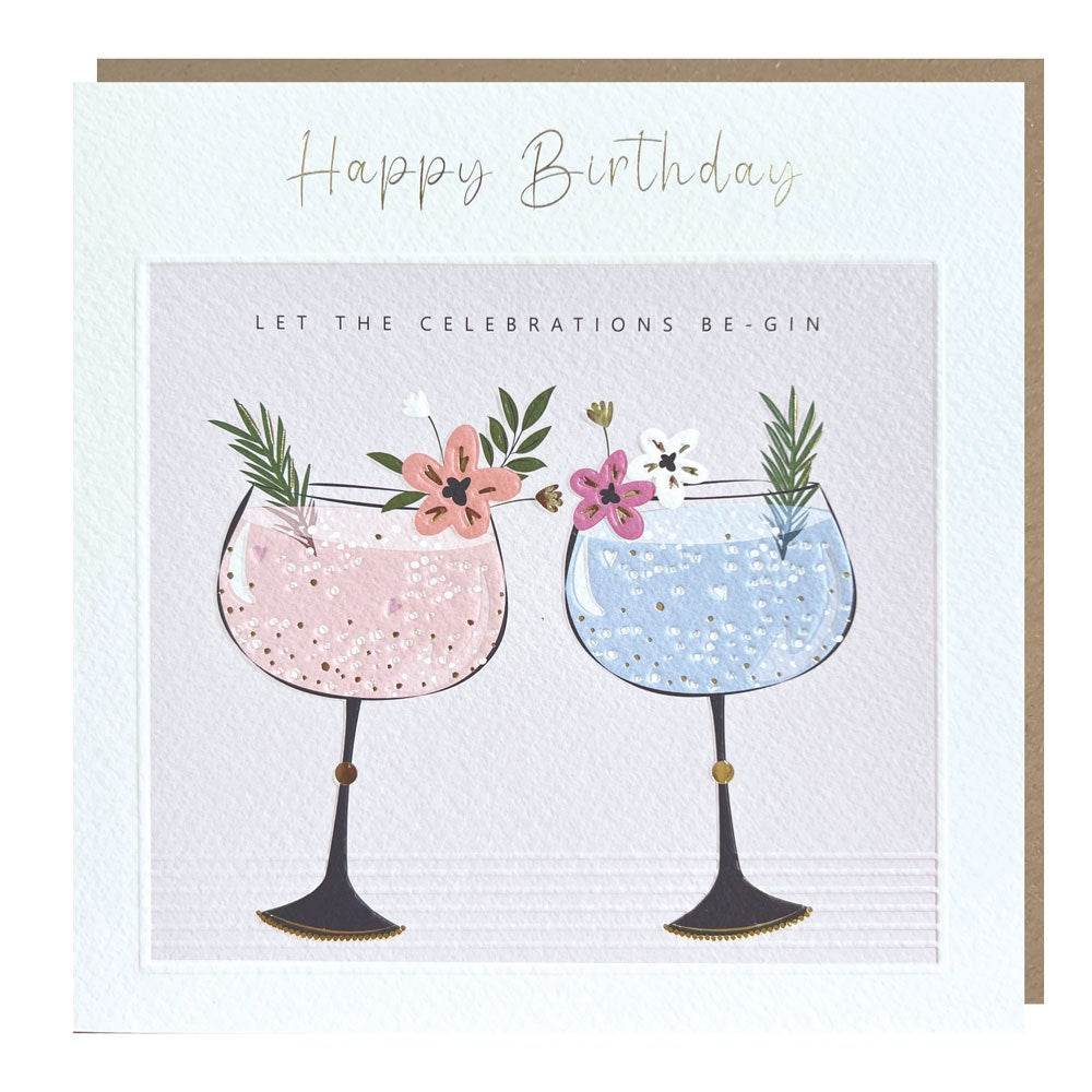 Gin Birthday Card - House of Cards