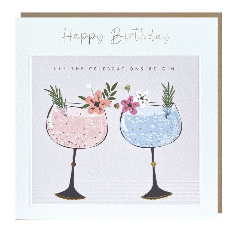 Gin Birthday Card