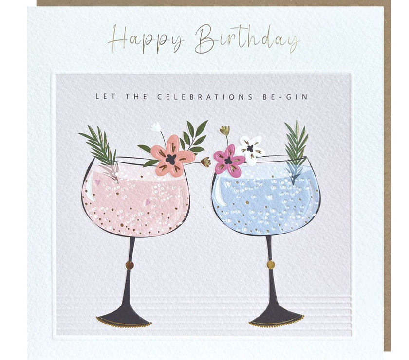 Gin Birthday Card