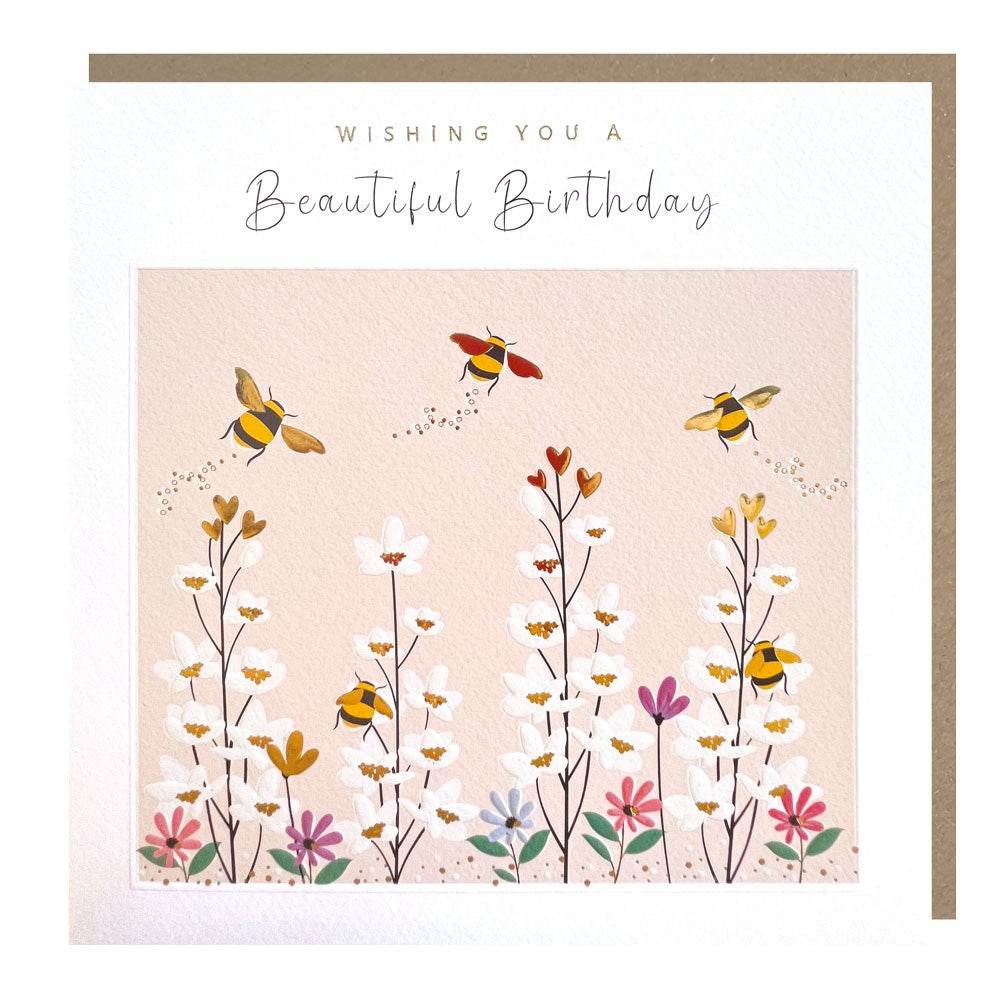 Bees Birthday Card - House of Cards