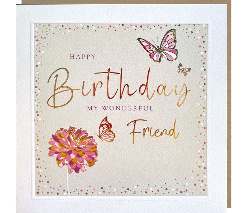 Wonderful Friend Birthday Card