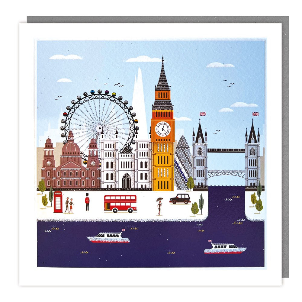 London Landmarks Greeting Card - House of Cards