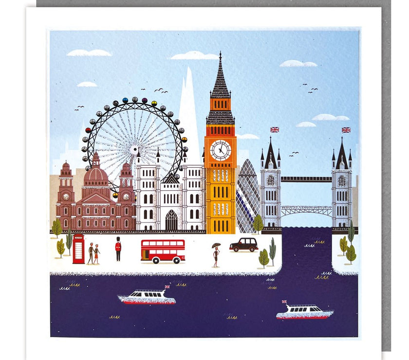 London Landmarks Greeting Card