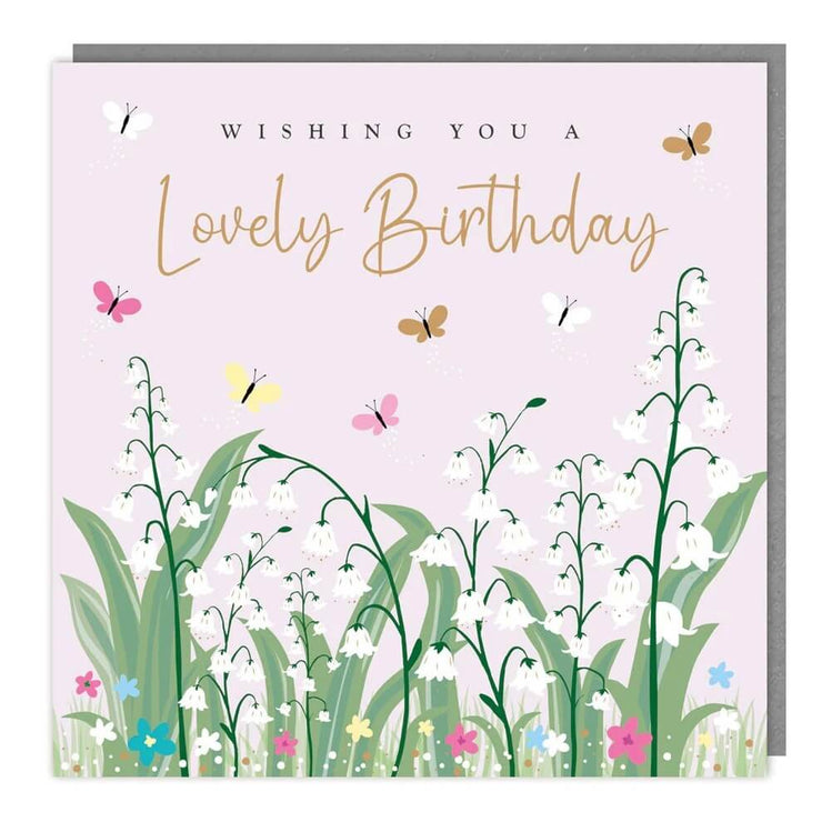 Lily of the Valley Birthday Card