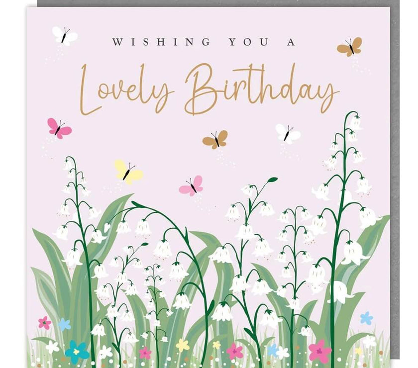 Lily of the Valley Birthday Card