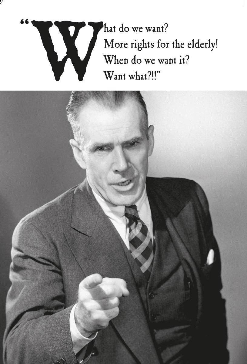 Elderly Rights Birthday Card - House of Cards