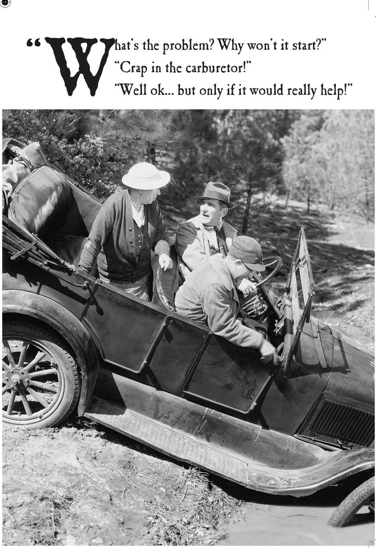 Carburettor Birthday Card