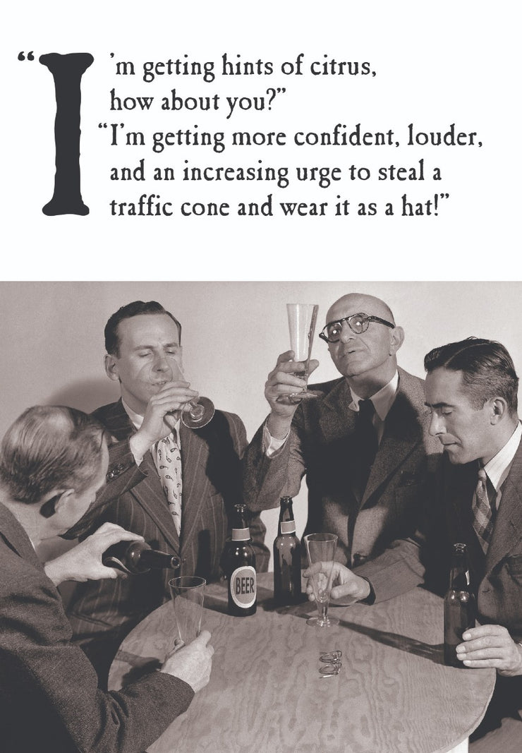Traffic Cone Birthday Card