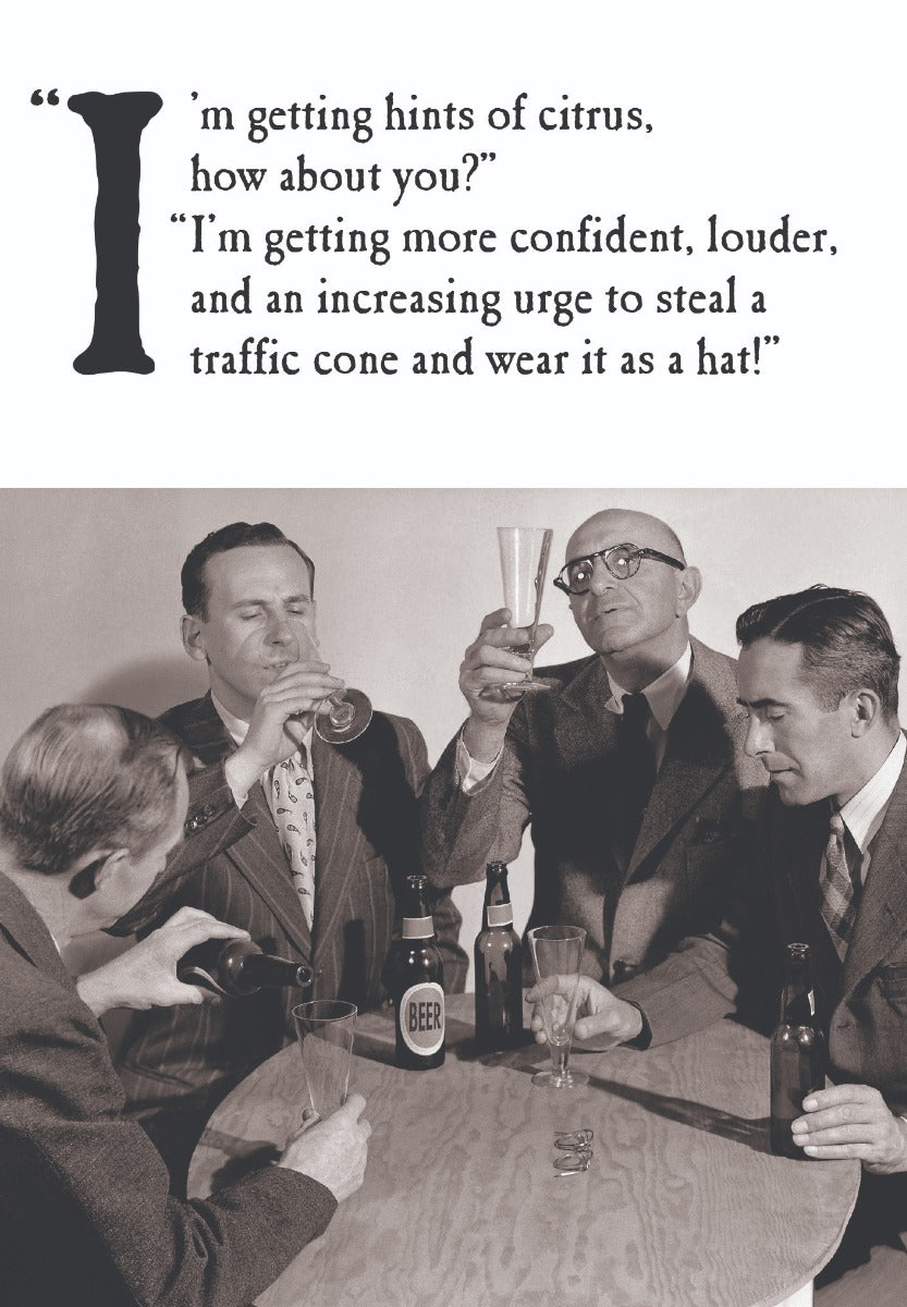 Traffic Cone Birthday Card