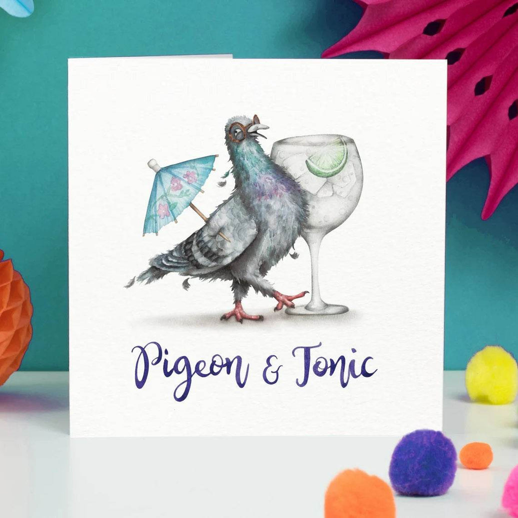 Pigeon Birthday Card - House of Cards