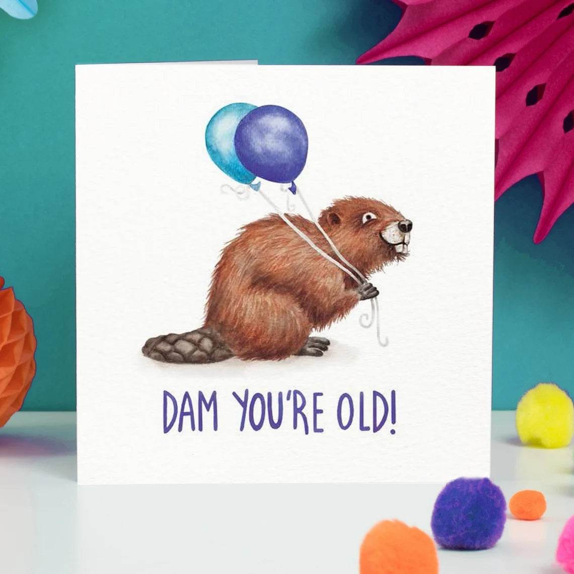 Beaver Birthday Card - House of Cards