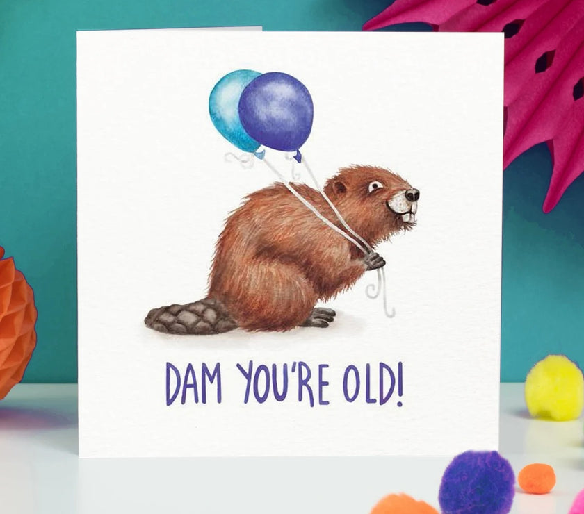 Beaver Birthday Card