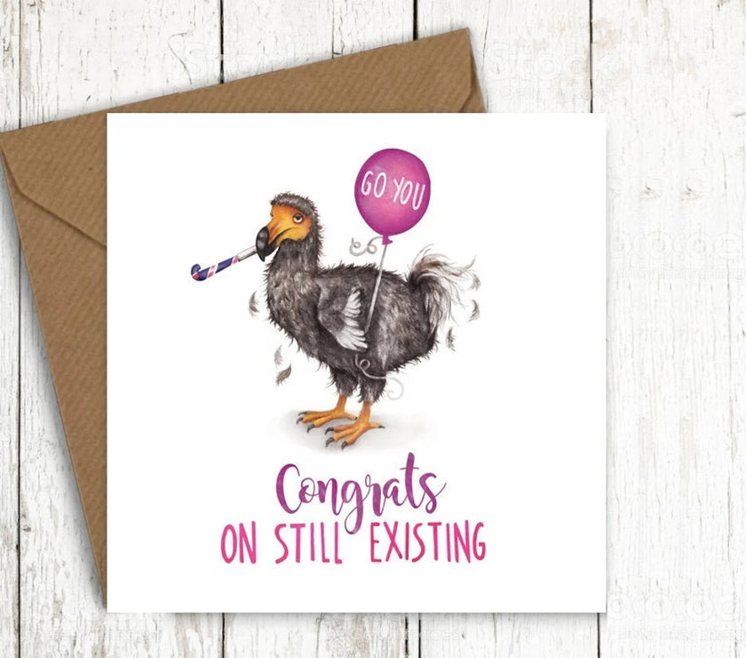 Still Existing Birthday Card