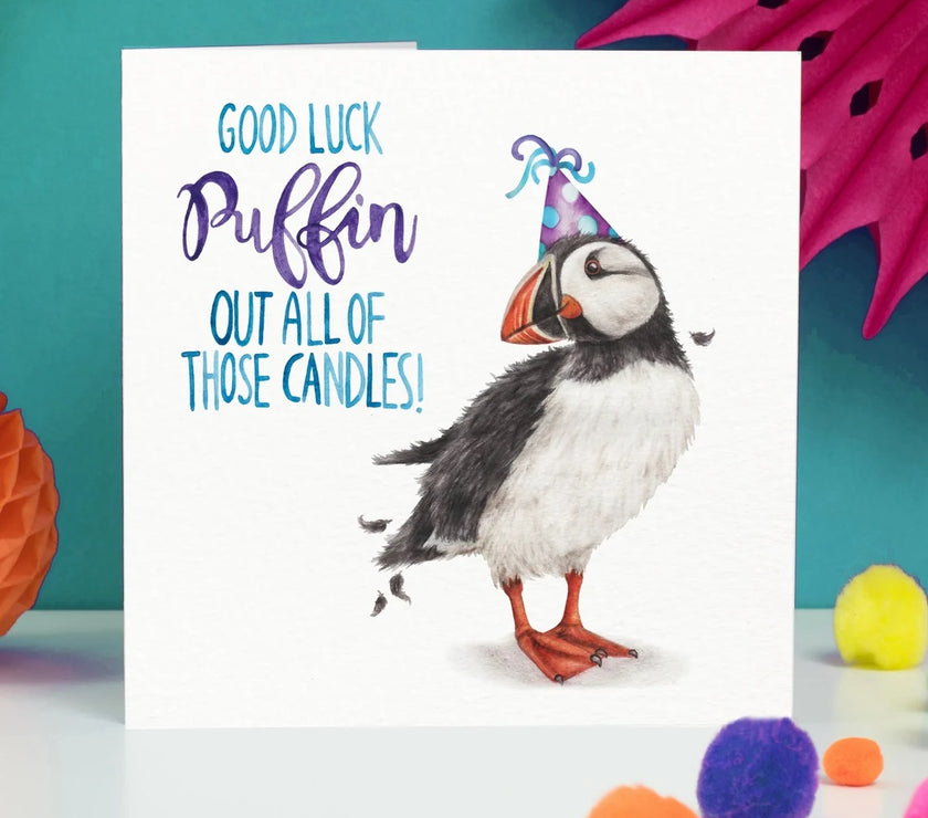 Puffin Birthday Card