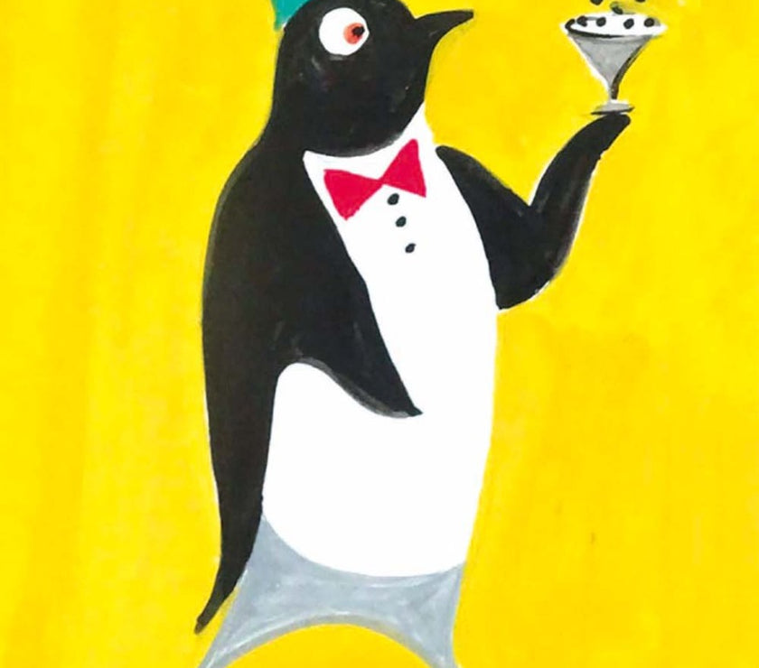 Sarah Campbell Penguin Birthday Card