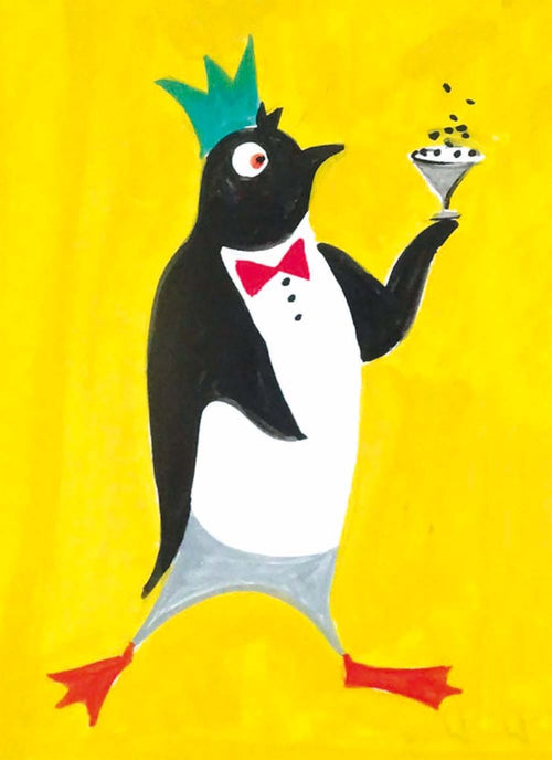 Sarah Campbell Penguin Birthday Card