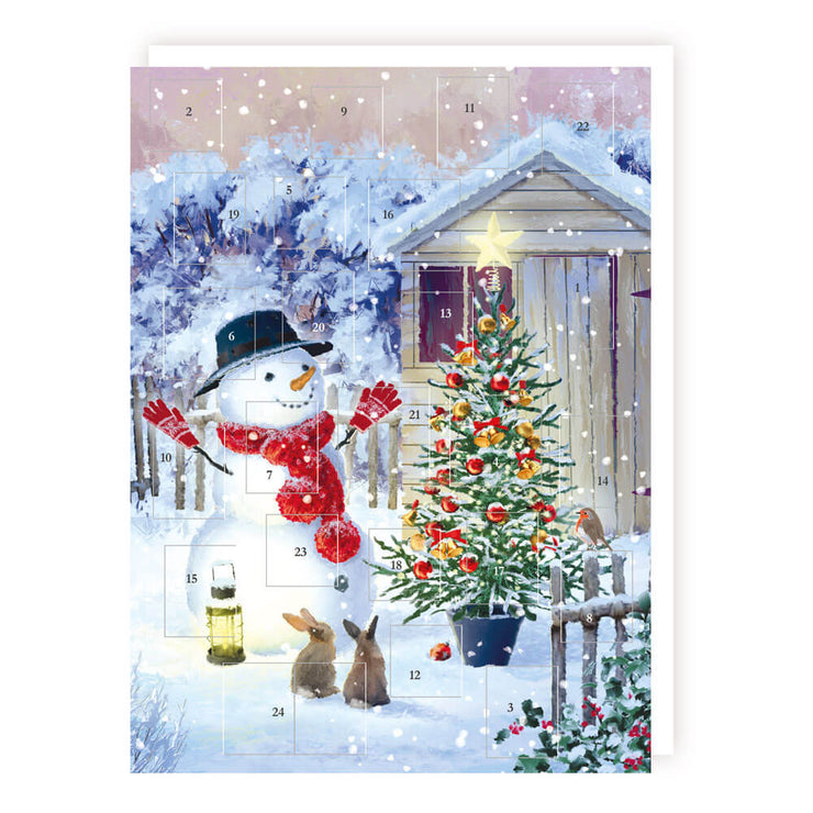 Snowman and Hares Advent Calendar